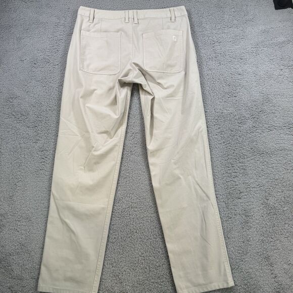 FootJoy Pants Men's 30x30 Beige‎ Chino Straight Performance Golf - Picture 9 of 12